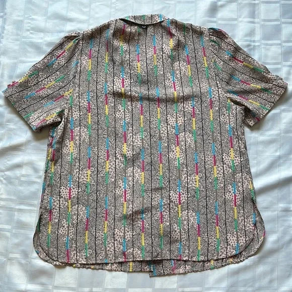 Revedor Button Up Pink Striped Blouse - Picture 11 of 12